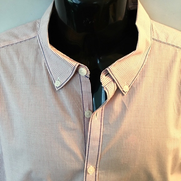 Joseph Abboud men's LS red/white check sz XL - Picture 2 of 7